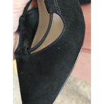 Steve Madden  Davit Heels Womens 10 Black Leather Suede Lace-Up Shoes Photo 5