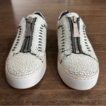 Frye  Lena Rebel Leather Crackled Slip-On Sneakers Photo 2