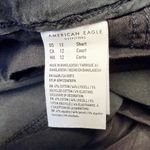 American Eagle Cargo Baggy Jogger Pants Womens 12 Short Black Y2K Skater Stretch Photo 8