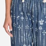 Johnny Was Vera Blue Denim Embroidered Lyocell Cargo Jogger Pants Size XS Photo 7