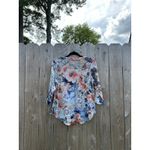 One World Live And Let Live Womens 3/4 Sleeve Top Size Small Spring White Photo 6