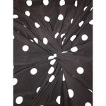 Polka Dot Dress Ralph Lauren LRL Size 8 Cap Sleeve Black White Twist Knot Slinky Photo 3