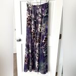 Elan  Strapless Purple Print Boho Maxi Dress Coverup Size M Photo 2