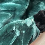 Christian Dior  Boutique Fourrure Emerald Green Black Trimmed Faux Fur Photo 9