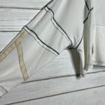 POL Marcy Half Zip Cropped Pullover Waffle Knit Sweatshirt White Size Medium Photo 7