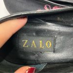 Zalo Anthropologie black pink flamingo flats women’s size 9 artistic indie Photo 6
