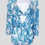 Awesome semi sheer shorts style romper coverup with matching bikini top!… White Size L Photo 5