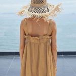 NEW Linen Relaxed Fit Cotton Sleeveless Loose Jumpsuit Adjustable Strap L Orange Size L Photo 12