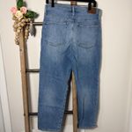 Madewell  Classic Straight Jean Medium Wash Distressed Size 30 Photo 5