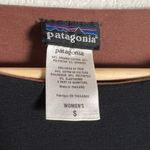 Patagonia Solid Black Organic Cotton Blend Boat Neck Long Sleeve Shirt Size S Photo 6