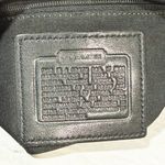 Coach Black Leather Soho Swingpack Crossbody Bag White Stitching Rounded Photo 3