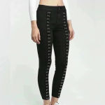 Pistola  $218 Black Denim Jeans Kiera Pants Hook Eye Goth Grunge Rock Punk Skinny Photo 2
