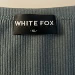 White Fox Boutique White Fox Ribbed Baby Tee Size Medium Photo 3