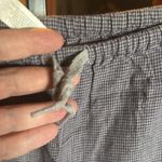 Victoria's Secret Victoria’s Secret Blue Houndstooth Waist Tie Pajama Pants Size Medium Photo 1