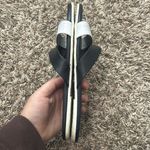 Tkees Kat Strap Leather Sandals Flats Black White Sz 7 Photo 6