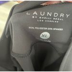 Laundry by Shelli Segal  Black Halter Neck Bodysuit Romper Athleisure Womens XL Photo 4