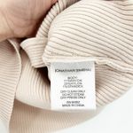 Jonathan Simkhai Womens Abia Compact Rib Sweetheart Neck Cropped Tee Top Size L Tan Size L Photo 4