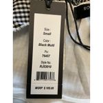 Romeo + Juliet Couture Gingham Ruffle Strap Dress Black White Sleeveless‎ Mini Summer Casual Photo 9