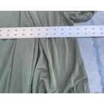 Bobeau  Open Front One Button Sweatshirt  Sweater Size Small Olive Green Pockets Photo 5