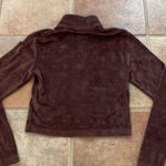 Nike  logo velour crop long sleeve pull over size small Photo 5