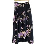 Dress Barn Vintage Y2K  Floral Midi Skirt Women's Size 8 Fairy Dark Romantic 90s Photo 3