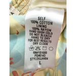 Storia Floral Cotton Puff Sleeve Smocked Wide Leg Jumpsuit Boho Cottagecore L Photo 3