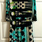 Luxology  Women's Multicolor  Long Sleeve Knee Length Dress - Size Small Photo 0