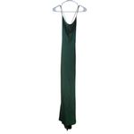 Alice + Olivia  Montana Cowl Neck Slip Gown Maxi Dress Deep Emerald Green Sz 8 Photo 2
