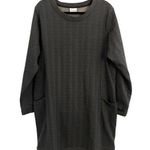 COLUMBIA 1X Charcoal Gray Sweatshirt Dress Fleece Photo 0