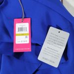 Vince Camuto Royal Blue Ruffle Halter Neck Sheath Dress Size 14 Photo 6