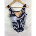 Lands' End Stripe One Piece Swimsuit Size 10 Photo 4