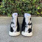 Valentino Garavani Valentino feather-embellished leather high-top sneakers size IT 35.5 US 5.5 Photo 6