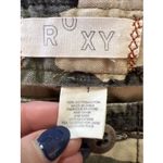 Roxy VTG Y2K  Mini Skirt Sz 1 Camo Camouflage Flower Embroidery Skater Surfer Photo 4