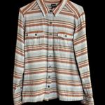 Patagonia Fjord Organic Cotton Flannel Arborist Striped Button-Up Shirt Photo 4