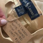 Ralph Lauren Vintage White Beige Pleated Front High Waisted Shorts Size 12 Photo 6