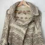 Sleeping On Snow Sweater Womens Beige Cardigan Open Asymmetrical Flowy XS Photo 1