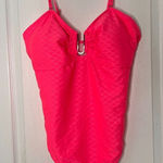 Womens Swimsuit XL Pink‎ Seashell Print One Piece Adjustable Straps Bathing Suit Pink Photo 0