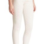 Brockenbow Reina Skinny Cropped High Waist Krystal White Studded Jeans 29 Photo 1