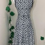 Alberto Makali Lace Polka Dot Flare Dress Photo 6