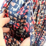 Liquid New York Silk Sleeveless Ruffle Dress‎ Size 0 Pockets Blue Photo 3