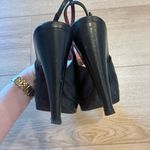 Prada  Vintage Leather Women’s Slingback Platform Pumps Heels Black Size 39/9 US Photo 7