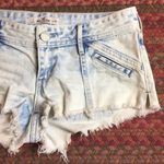 Y2K HOLLISTER RETRO LOW RISE ACID WASH SHORTY SHORTS Blue Size undefined Photo 1