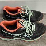 ASICS Womens Shoes Dynamic Duomax GT 2000 Fluid Ride Black Aqua Orange Photo 0