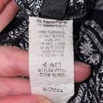 Uptown USA black and white paisley print fold over wide leg pants Photo 2