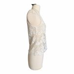 The Kooples Stretch Lace Fitted Tank Top Off White Round Neck Women’s Size 1 NWT Photo 6
