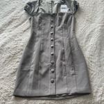 Princess Polly NWT  Gaskin Cap Sleeve Mini Dress Slate Photo 4