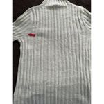 Madewell Alpaca Blend Harry Sheer Mock Neck Sweater Light Heather Green Size M Photo 8