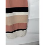 Windsor  High Neck Striped Knee Length  Bodycon Dress Women Medium Colorful Photo 5