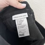 Paige [] Black Fog Luxe Coated Denim Mid Rise Verdugo Ultra Skinny Jeans Size 28 Photo 10