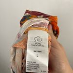 Farm Rio  x Anthropologie Sleeveless Midi Dress new size large orange drop waist Photo 9